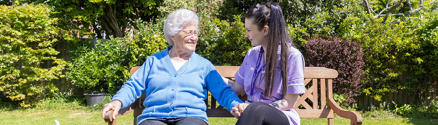 photo of carer with client